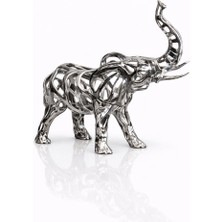Noya Lighting Dekoratif Objeler - Modern Dekor Ürünleri - Fil Figürü - Filli Biblo - Metal Lüks Dekoratif 26CM