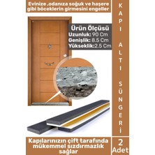 Wintoup #rüzgarkesici Soğuk Haşere Toz Önleyici Yapışkanlı Köpük Kapı Altı Isı Yalıtım Eşik Süngeri 2 Adet