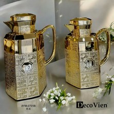 Feyza Design Şık ve Dayanıklı 2'li Cam Termos Seti, Ev ve Dış Mekanda Kullanım Için Ideal