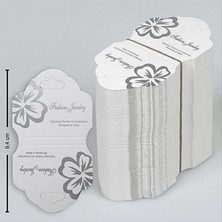 Zero Land Storozal Çiçekli Kolye Kartı - Beyaz