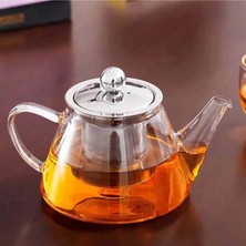 Feyza Design Paslanmaz Çelik Demlik 500 ml V Modeli, Şık ve Dayanıklı Tasarım