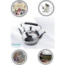 Feyza Design Çift Taraflı Osmanlı Motifli Alüminyum Çaydanlık Süzgeçli