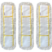 Özgürce Yedek Nemli Mop Seti - 3'lü, 60 cm Genişlik, Temizlik Kolaylığı