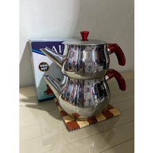 Feyza Design Orta Boy Çaydanlık, Zarif ve Şık Tasarım, Dayanıklı ve Kullanışlı