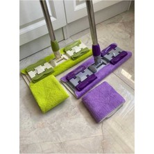 Özgürce Pratik Teleskopik Mop Seti, Yedek Bez Hediye, Kolay Temizlik Için Ideal