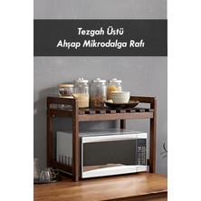 Moola Ahşap Mikrodalga Rafı, Tezgah Üstü Fırın & Baharat Düzenleyici Stand, Tezgah Üstü Organizer