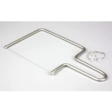 Feyza Design Pratik Paslanmaz Peynir Dilimleyici ve 2 Tel Kesici Büyük Boy Seti