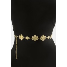 Zero Land Storozal Gül Metal Zincir Kemer - Sarı