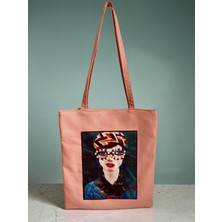 Kiana Pearl Queen Tasarım Bez Omuz Çantası - Tote Bag