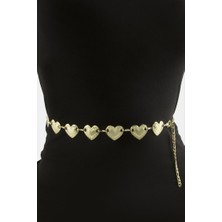 Zero Land Storozal Kalp Metal Zincir Kemer - Sarı