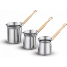 Feyza Design Paslanmaz Çelik Cezve Takımı, Ergonomik ve Şık Tasarım