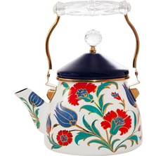 Feyza Design Sağlam Emaye Çaydanlık, Şık ve Dayanıklı Tasarım, Pratik Kullanım