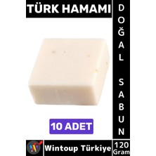 Wintoup #katısabun Doğal Bitkisel El Yüz Saç Vücut Cilt Için Organik Türk Hamamı Sabunu 120 Gram 10 Adet