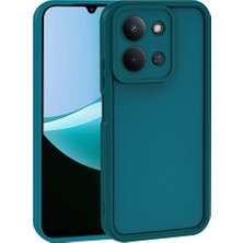 Büşra Ayhan Redmi 15C Kılıf Kamera Korumalı Zore Ananas Kapak - Koyu Yeşil