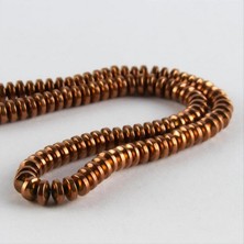 Zero Land Storozal Rondela Hematit Taşı Küçük 6 mm - Kahverengi