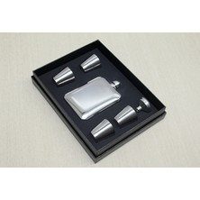 365Dükkan 4 Shot Bardaklı Matara Seti Çelik