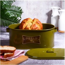 Sedoa Metal Plaka Detaylı Nostaljik Ekmeklik Hakiyeşil