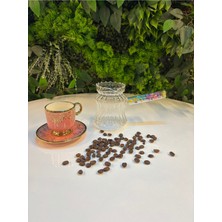 Feyza Design Işlevsel Cam Cezve, Çiçek ve Çizgi Desenli, Dayanıklı ve Şık Tasarım