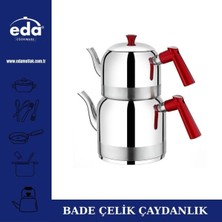 Feyza Design Modern Büyük Boy Çelik Çaydanlık, Dayanıklı ve Şık Tasarım