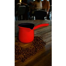 Feyza Design Kırmızı Emaye Cezve 500ML, Şık ve Dayanıklı Mutfak Aksesuarı