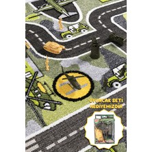 3 Boyutlu Askeri Savaş Oyun Halısı Anaokul Kreş Dokuma Çocuk Odası Halısı Kamuflaj Uçak Helikopter