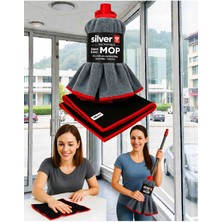 Özgürce Ikili Temizlik Seti, Mikrofiber Shadow Bez ve Süper Emici Mop Ucu 55×105 cm
