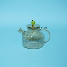 Feyza Design Şık Çizgi Desenli Demlik, Modern ve Kullanışlı Ev Aksesuarı