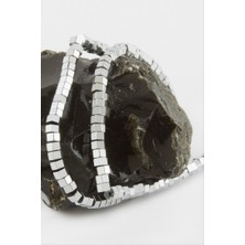 Zero Land Storozal Hematit Somun Vida Taşı 6 mm - Gümüş Rengi