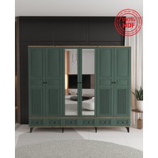 T&B Nil 6 Kapaklı Çekmeceli Gardırop - Tamamı Mdf