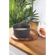 Feyza Design Dark Stone Bio Granit Sütlük 18 Cm, Şık ve Dayanıklı Mutfak Aksesuarı