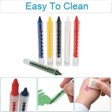 Just Cheap Store Palyaço Yüz Boyama Seti Kalemli Makyaj Boyama Seti 6 Renk