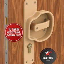 Can Yıldız Plastik Bariyerli Plastik Kırılmaz Kapı Kolu 10 Adetli