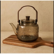 Feyza Design Akasya Ağacı Tutmalı Büyük Bitki Çay Demliği, 1350 ml