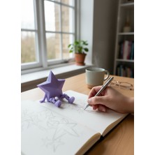 Ecolia Store Mor Eklemli Yıldız Dekoratif Figür – Çocuk Odası Raf & Masaüstü Süsü