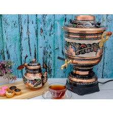 Feyza Design 6 Litre Elektrikli Bakır Semaver, Pratik ve Şık Kullanım