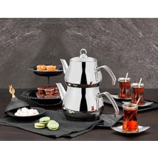 Feyza Design Aile Boy Çaydanlık Takımı, Şık ve Dayanıklı, Pratik Kullanım
