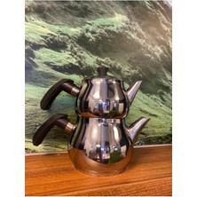 Feyza Design Mini Siyah Çaydanlık Takımı, Şık ve Kullanışlı Set