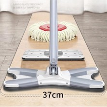 Özgürce Çevre Dostu 360 Derece Dönebilen Kendinden Sıkmalı Paspas ve Yedek Bezli Set