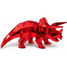 Kuenta Low-Poly Triceratops  30 cm Figür
