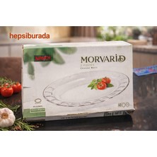Morvarid Cam Oval Servis Tabağı Seti – 2’li
