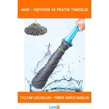 Özgürce Kendinden Sıkmalı 112 cm Işlevsel Paspas Mop, Pratik ve Etkili Temizlik