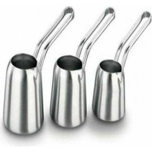 Feyza Design Paslanmaz Çelik Cezve Takımı, Pratik ve Şık Mutfak Seti