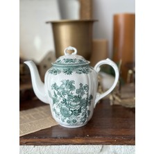 Feyza Design Fasan Koyu Yeşil Haki Porselen Çay Demliği 1300 Ml, Şık ve Dayanıklı Tasarım