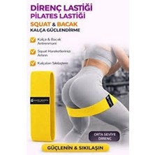 Shopwave 3 'lü Pilates Bandı 1200 mm x 150 mm Egzersiz Direnç Lastiği (Uç Kısmı Açık) (0177