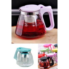 Feyza Design Cam Demlik 700ML Süzgeçli Çay ve Bitki Demleme Çaydanlığı