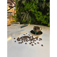 Feyza Design Işlevsel ve Şık Isıya Dayanıklı Cam Cezve, Dekoratif Çizgi Tasarımıyla