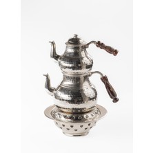 Feyza Design El Dövmesi Büyük Boy Gaziantep Bakır Çaydanlık ve Balkon Seti