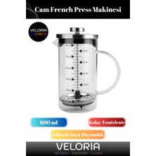 Feyza Design 600 ml Süzgeçli Bitki Çayı ve Kahve Demliği, Uzun Süre Isıyı Korur