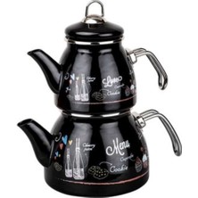 Feyza Design Emaye Çaydanlık Takımı 1000ML/2200ML – Şık ve Dayanıklı Set