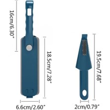 Özgürce Mini Mikrofiber Temizlik Seti, Yedek Bez Ile, Mavi Renkli